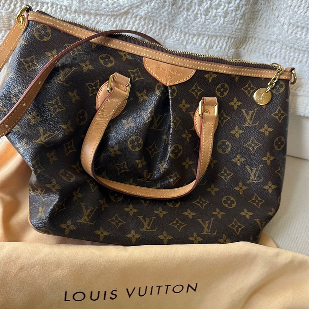Louis Vuitton Logo leather shoulder plus hand bag